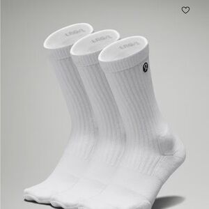 Lululemon Men's Daily Stride Ribbed Comfort Crew Socks *3 Pack